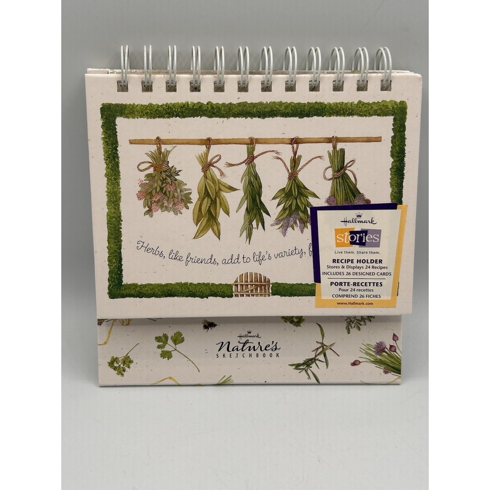 Marjolein Bastin Recipe Holder New Nature's Sketchbook Store & Display Hallmark